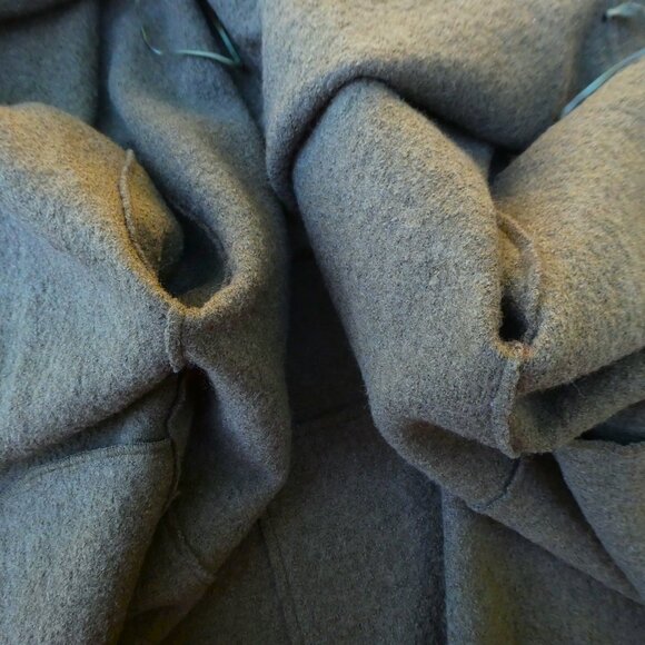 Jones New York JNY Wool Blend Cardigan Coat Forest Green Shawl Pockets Boiled 3X - Picture 4 of 6